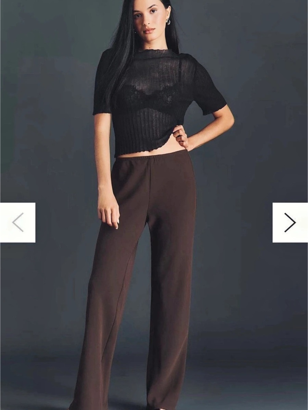 Petites Gale Mid Rise Bias Pants by Reformation